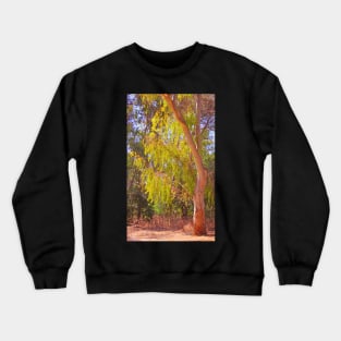 tree greeting the morning sun Crewneck Sweatshirt